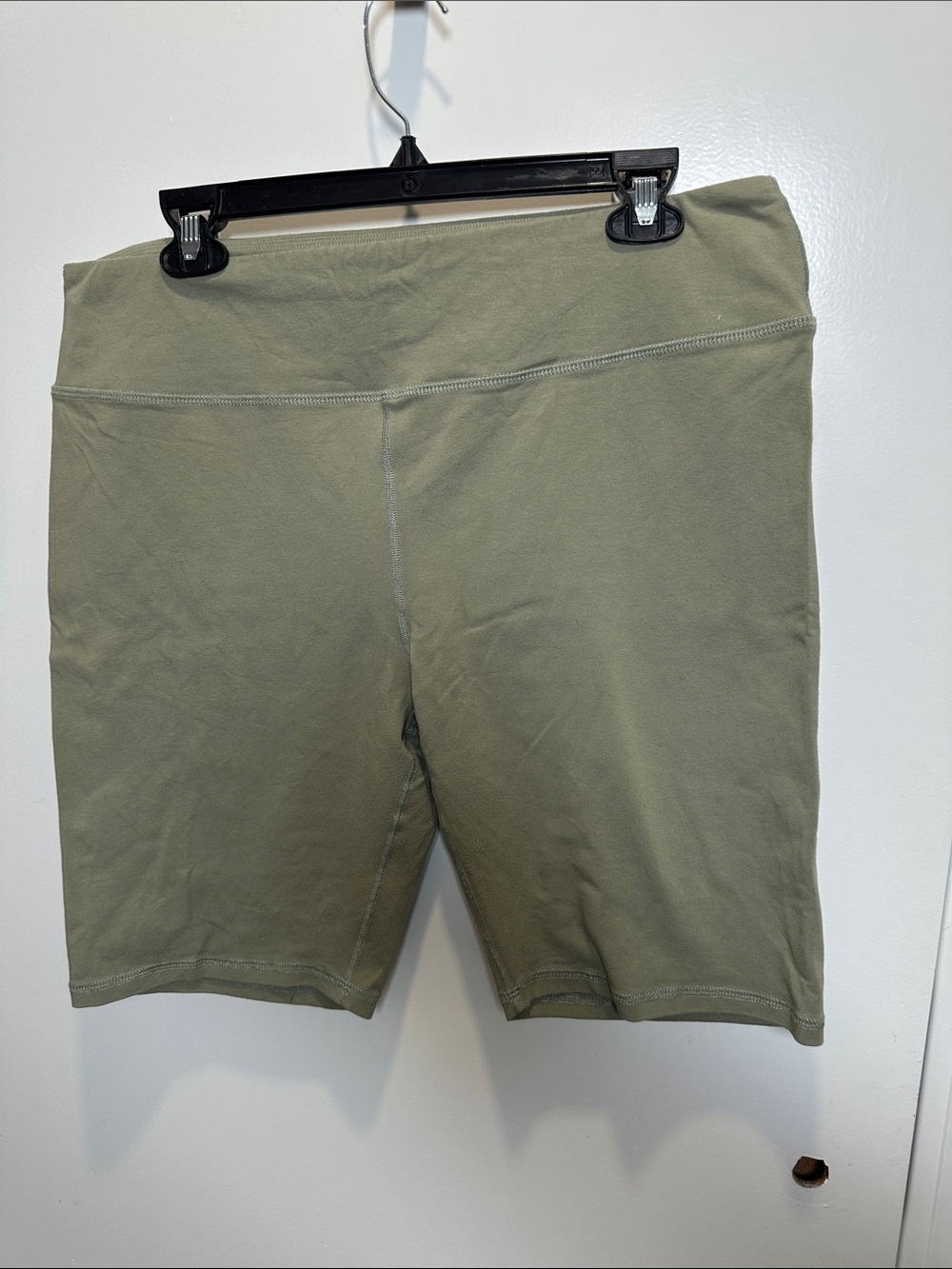 MATE the Label Olive Bike Shorts with High Waistband (61)
